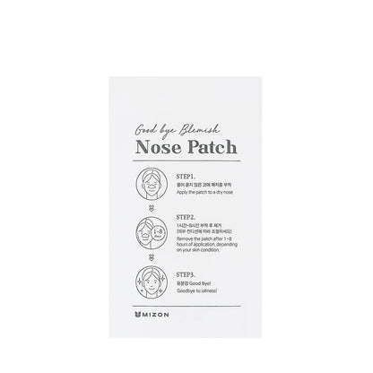 MIZON Korean Nose Patch Blackhead Remover Patch for Pores Pimples Zits Oil and Acne(10ea)