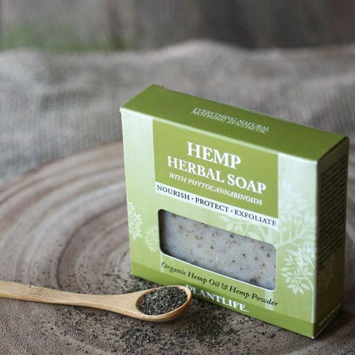 Plantlife Vegan Hemp 6-Pack Soap Bar - Moisturizing and Soothing Soap for Your Skin - Hand Crafted Using Plant-Based Ingredients - Made in California 4oz Bar