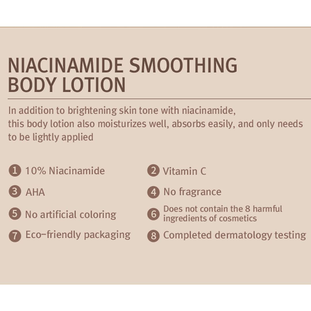 MIZON Niacinamide Smoothing Body Lotion 10.14 oz