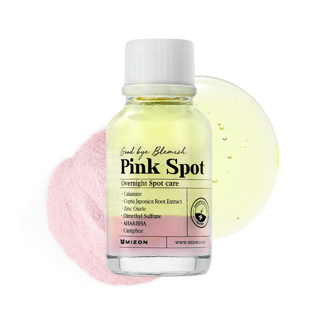 MIZON Pink Spot Overnight Spot Care Pimple Care Product, 19ml/0.65 fl oz