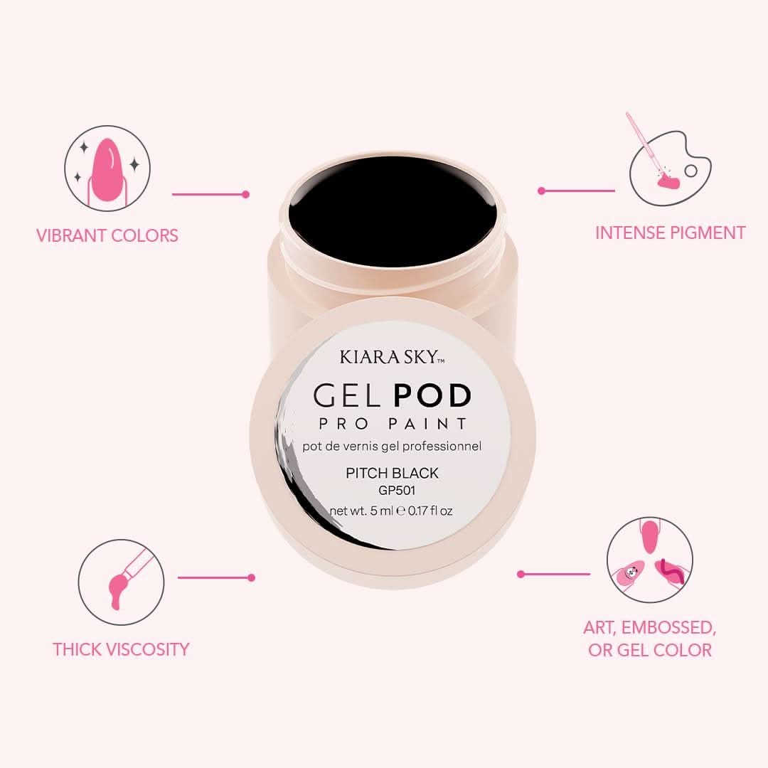 KIARA SKY Gel Paint Pod for Nail Art 0.17 fl oz - Pinky Swear