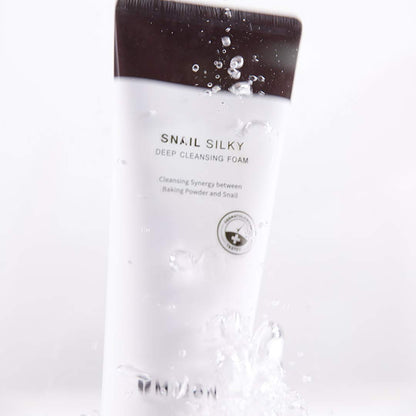 MIZON Snail Silky Deep Cleansing Foam, Cleansing Foam, Remove Dead Skin, Baking Powder Particles, No Irritation, No Dryness, Nutrition (5.29 oz)
