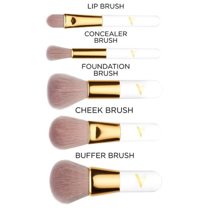 Veil Cosmetics Pro On The Go 5 Piece Brush Set