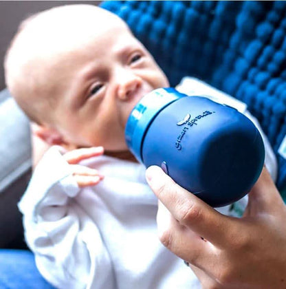 Green Sprouts - Sprout Ware® Baby Bottle 5 oz  2-Pack (Navy Blue)
