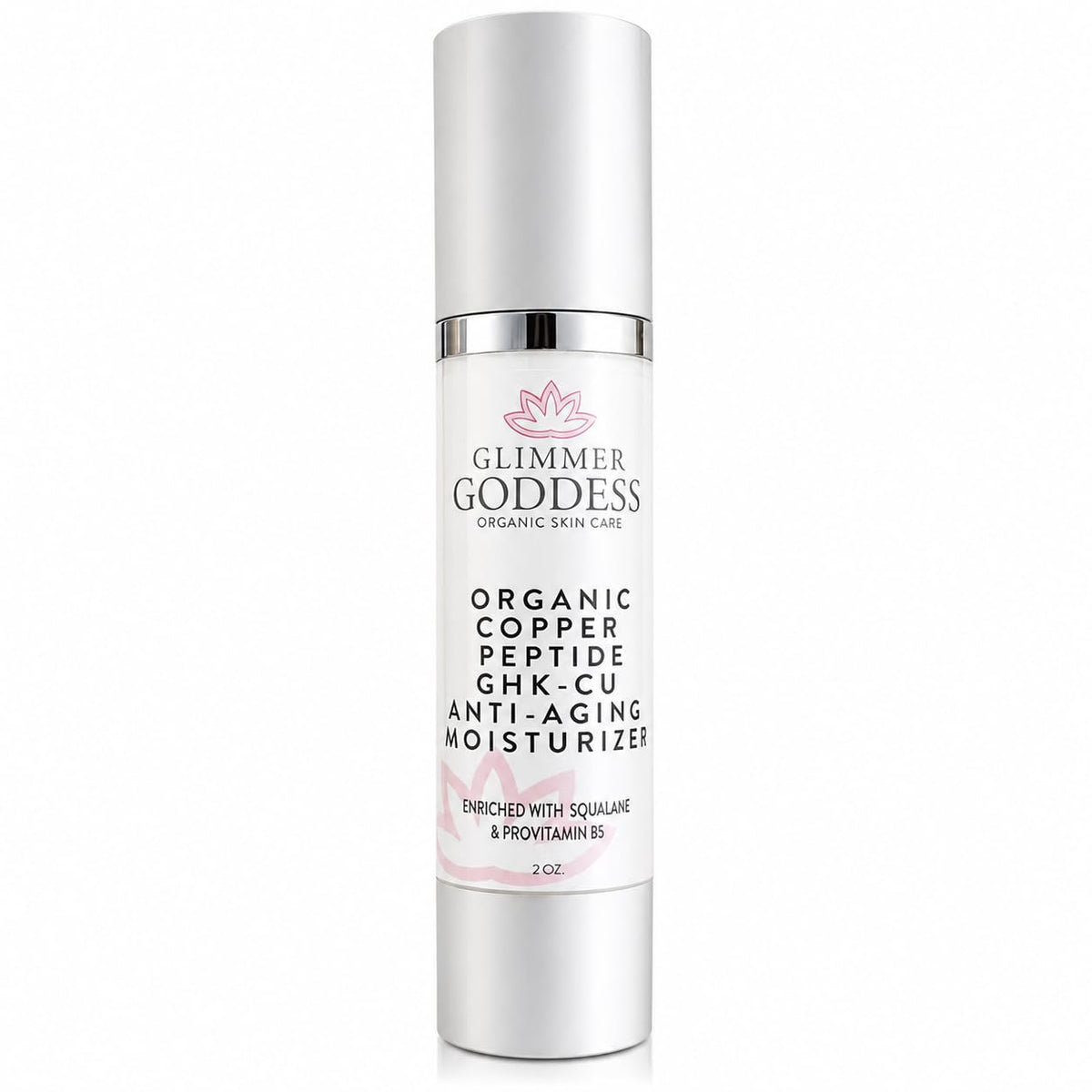 GLIMMER GODDESS Organic Daily Face Moisturizer Cream, Bottle 2oz