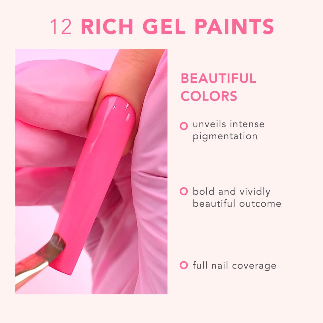 KIARA SKY Gel Paint Pod for Nail Art 0.17 fl oz - Pinky Swear