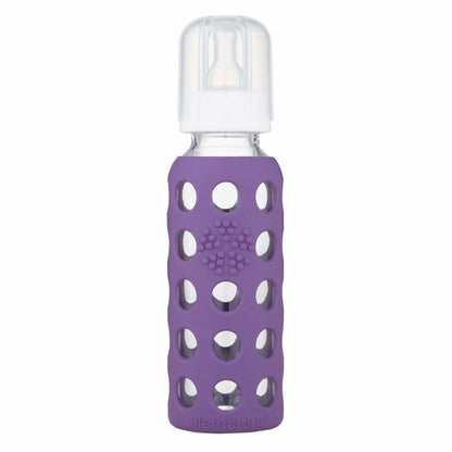 Lifefactory Glass Baby Bottles with Silicone Protection - 4-Pack, 4 oz/9 oz