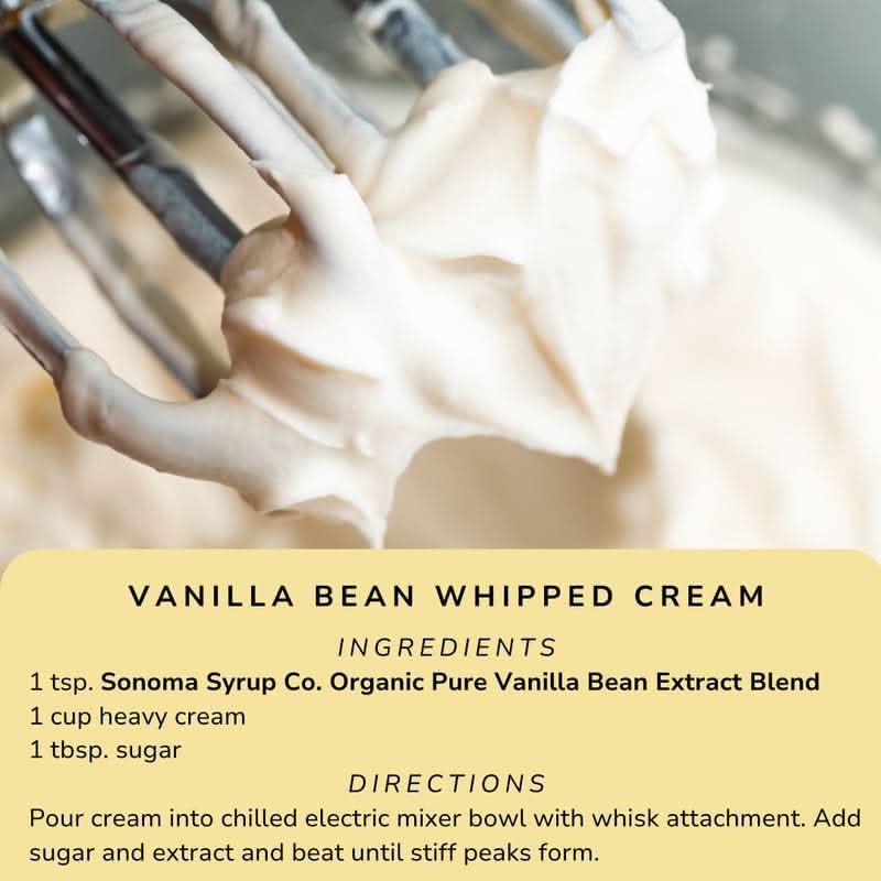 Sonoma Syrup Organic Pure Vanilla Bean Extract “Blend” 8 oz