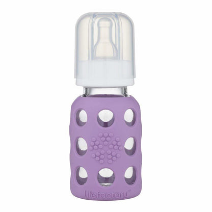 Lifefactory Glass Baby Bottles with Silicone Protection - 4-Pack, 4 oz/9 oz