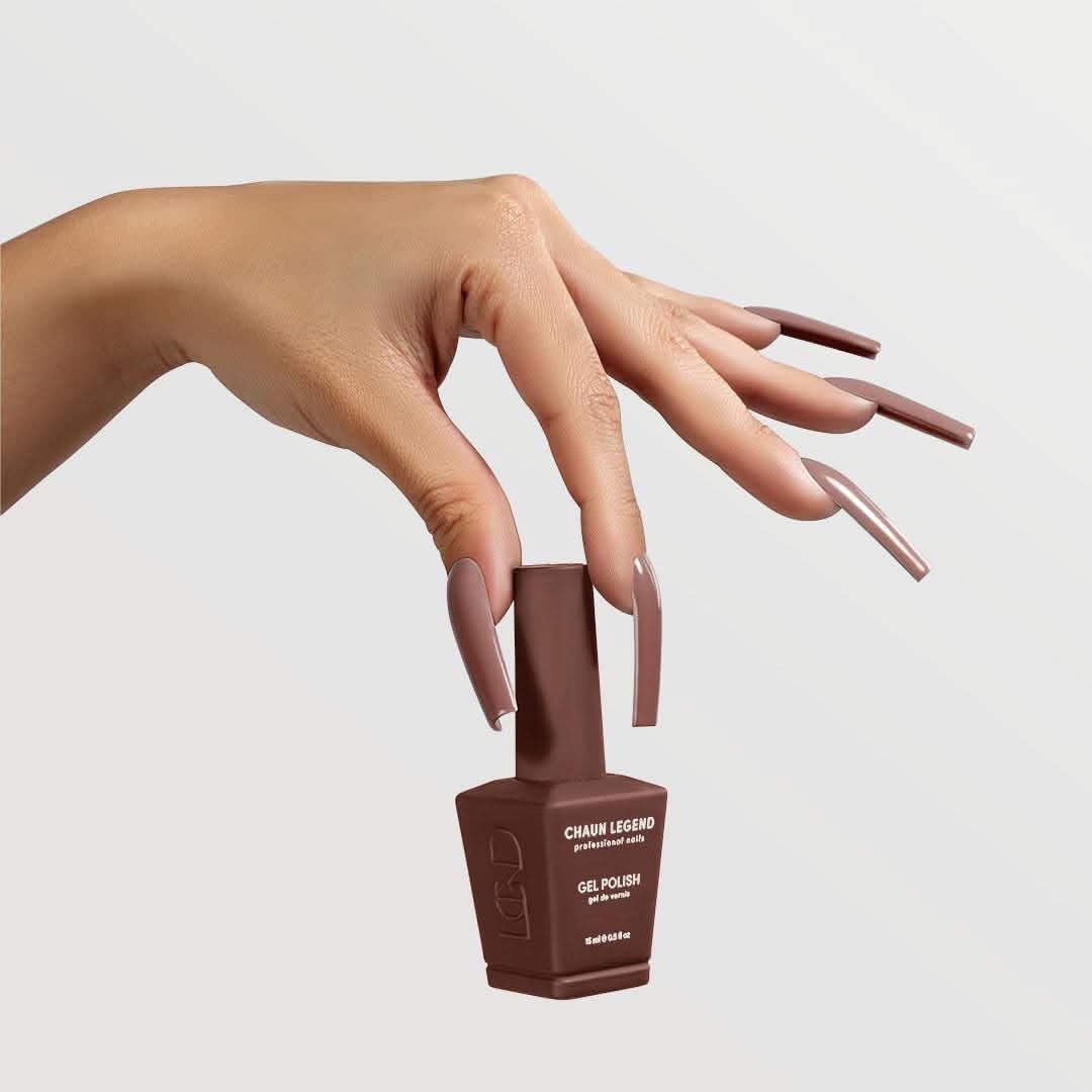Chaun Legend Gel Nail Polish, Bite Me LG5076 (warm brown)