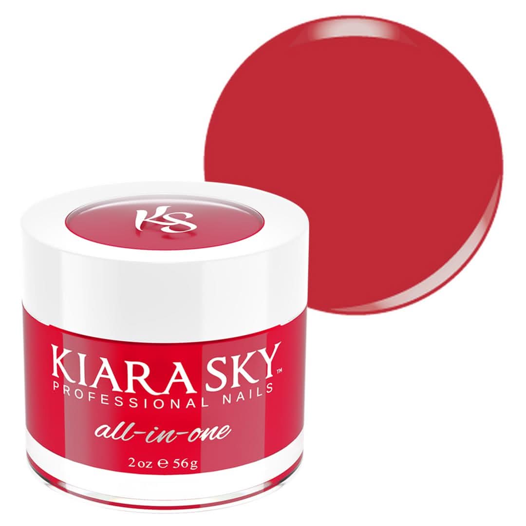 Kiara Sky All-In-One Acrylic Nail Powder 2 oz, Red Flags