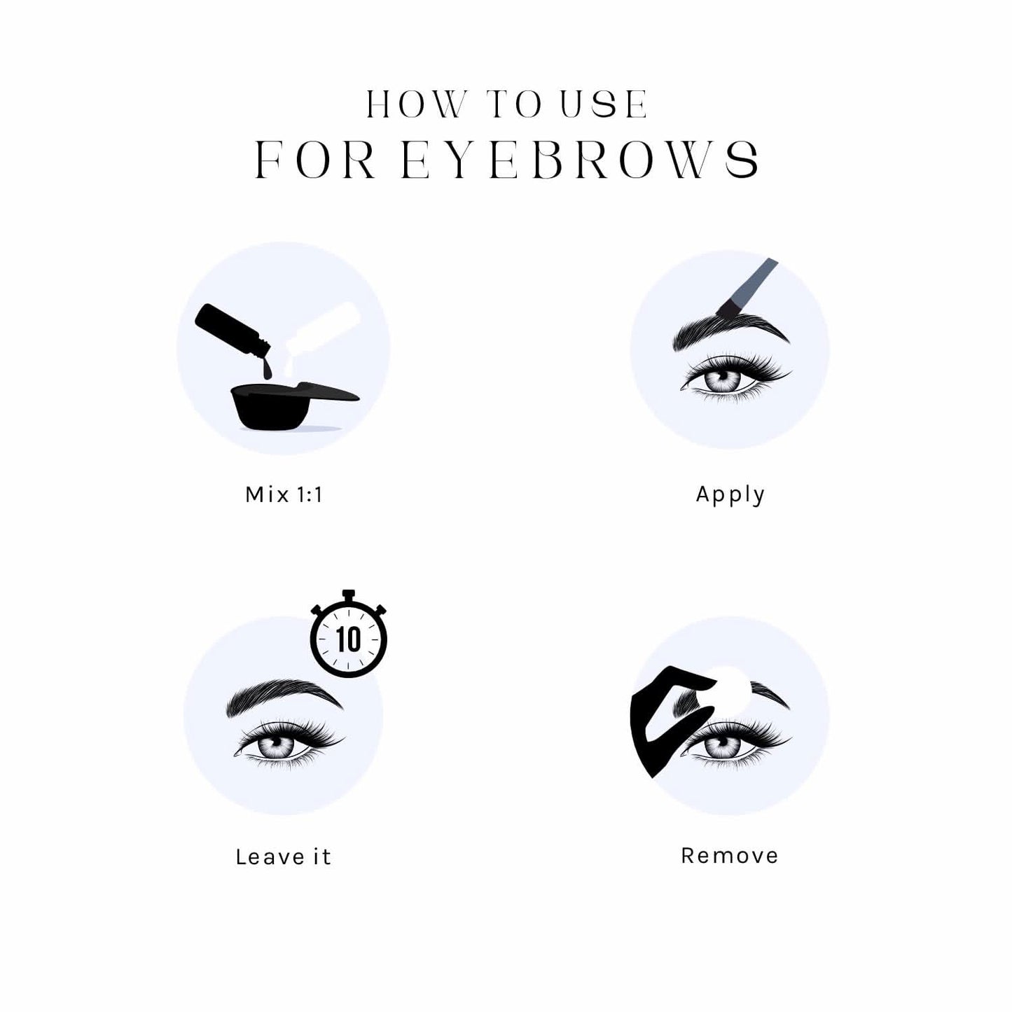 Mina Ibrow - Ink Hybrid Liquid Stain, Brow & Lash Tint Kit - Black 14ml