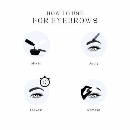 Mina Ibrow Ink Hybrid Liquid Stain, Brow & Lash Tint Kit
