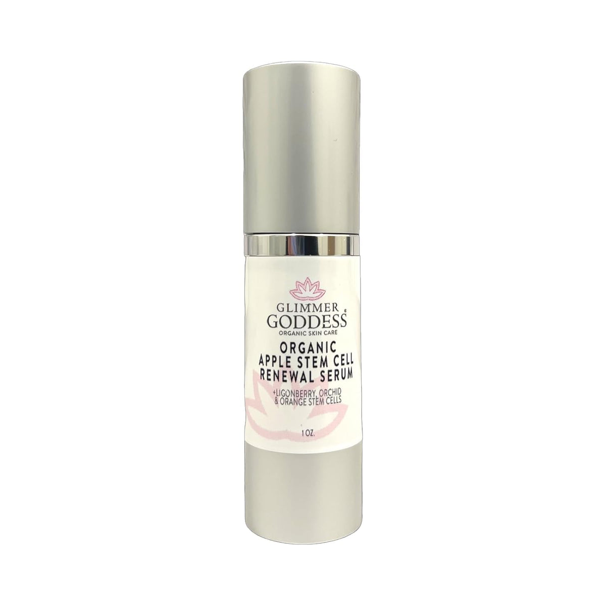 GLIMMER GODDESS Organic Apple Stem Cell Renewal Face Serum for Women, 1oz