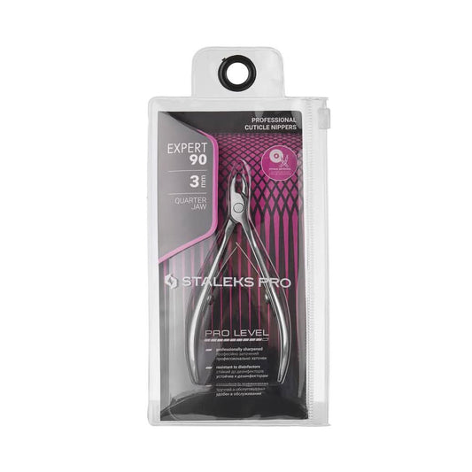 Staleks Pro Cuticle Nippers EXPERT Quarter Jaw - 90|3mm (NE-90-3)