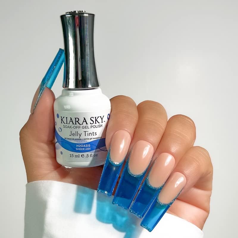 KIARA SKY Soak Off Gel Nail Polish JELLY TINTS, 0.5 fl oz