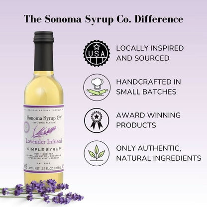 Sonoma Syrup No. 3 Lavender Infused Simple Syrup 12.7 oz