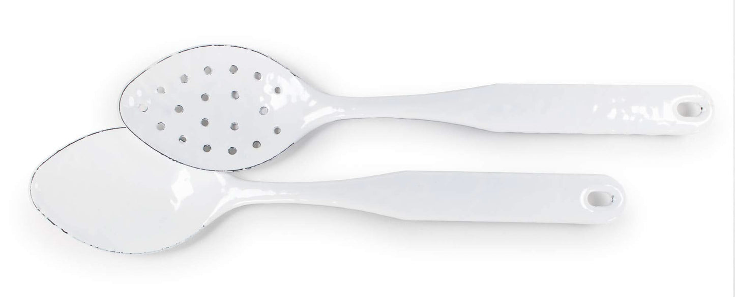Golden Rabbit Enamelware 2 piece Spoon Set