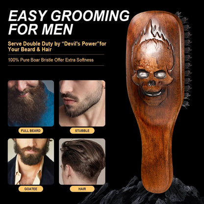 Eagle Fortress Inferno Styler Military Beard and Hair Brush