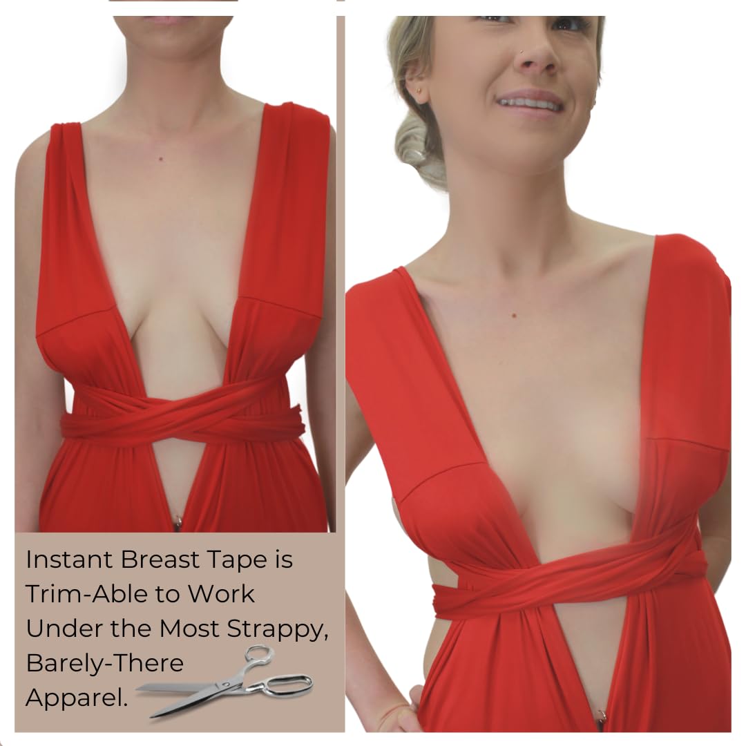 Breast Lift Tape/Breast Tape/Boob Tape/Sticky Bra- No Bra Solution for Backless and Strapless Fashions/Waterproof BoobLifts