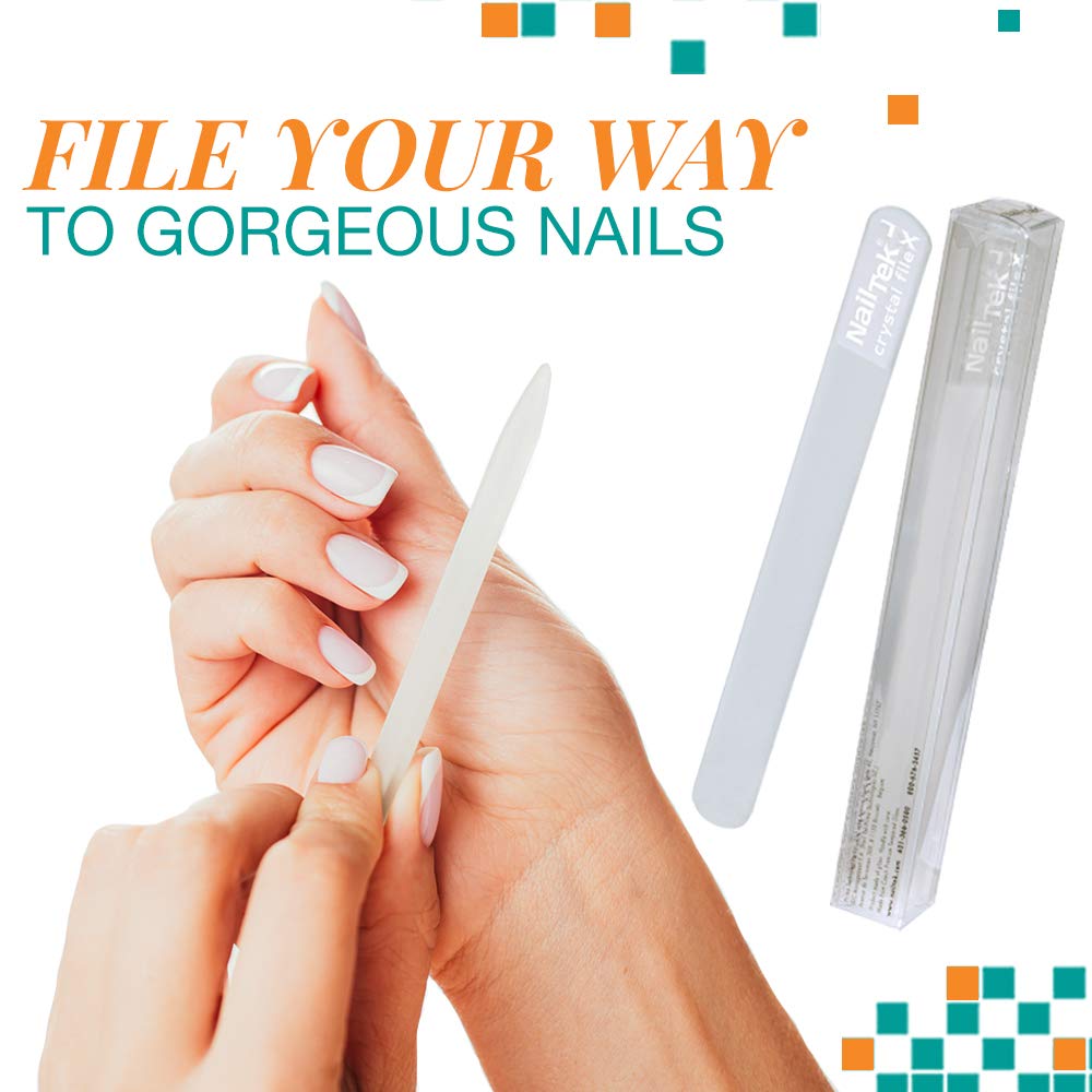 Nail Tek Crystal File Double-Sided with Companion Case