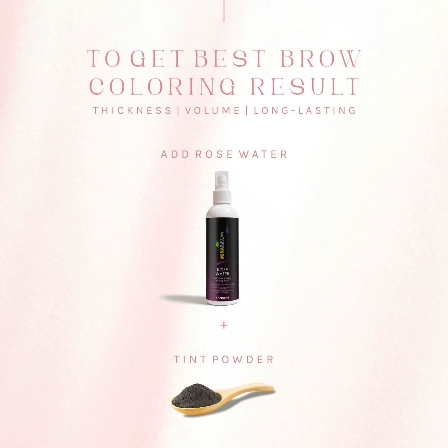 Mina Brow Rose Water For Henna Fixing Solution 200ml