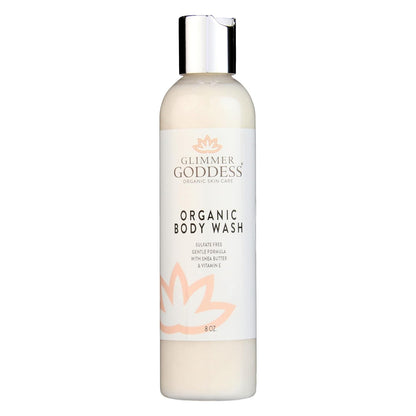 Glimmer Goddess Organic Moisturizing Body Wash, 8 oz