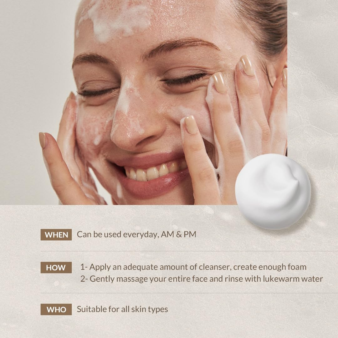 MIZON Snail Repairing Foam Cleanser Face Wash, 2.02 fl oz