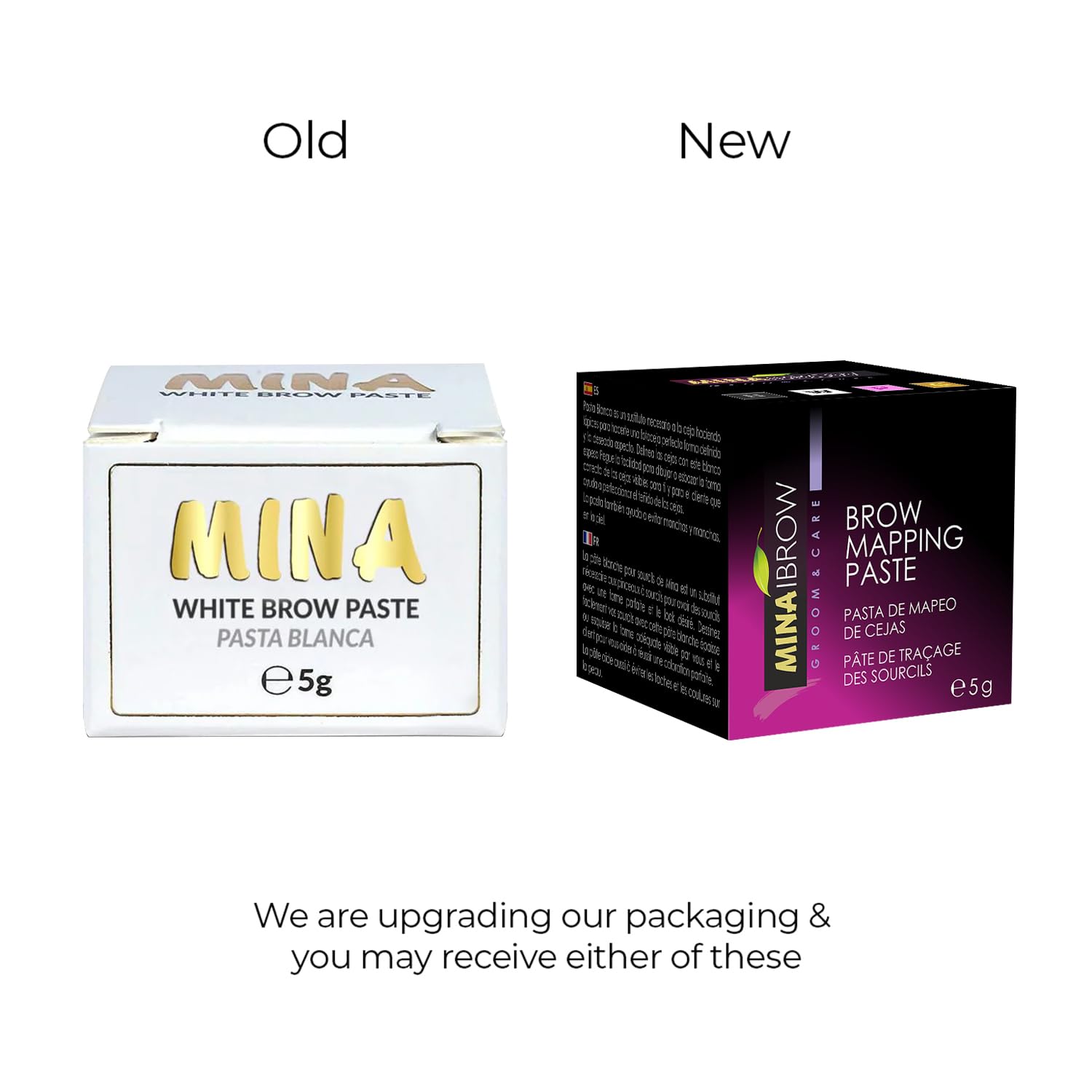MINA IBROW BROW WHITE PASTE 5G