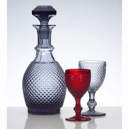 Vista Alegre Bicos Water Goblets Grey, Set of 4