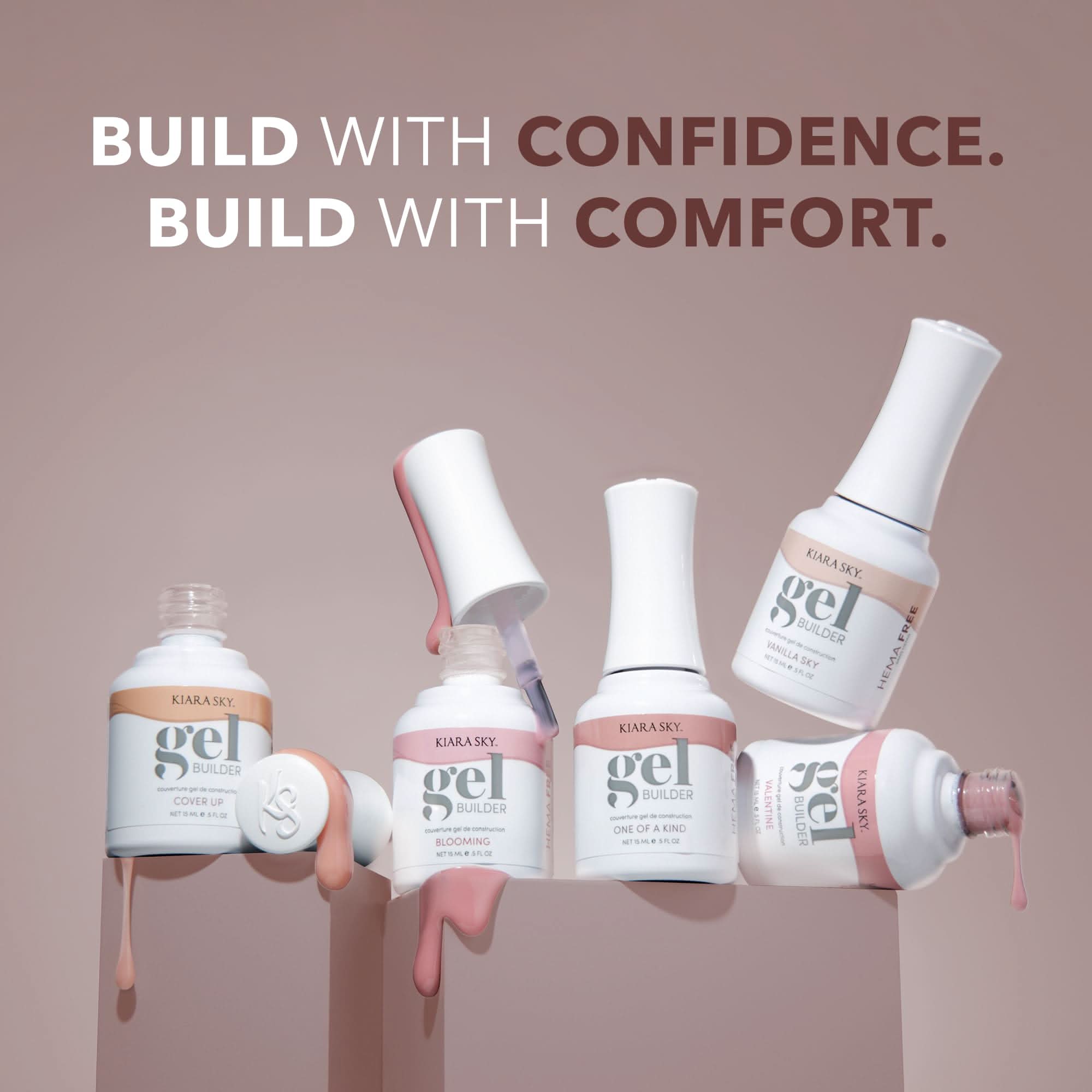 KIARA SKY Hema-Free Builder Nail Gel, Milky White