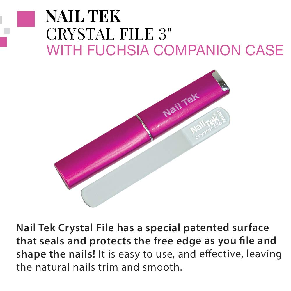 Nail Tek Crystal File Double-Sided with Companion Case