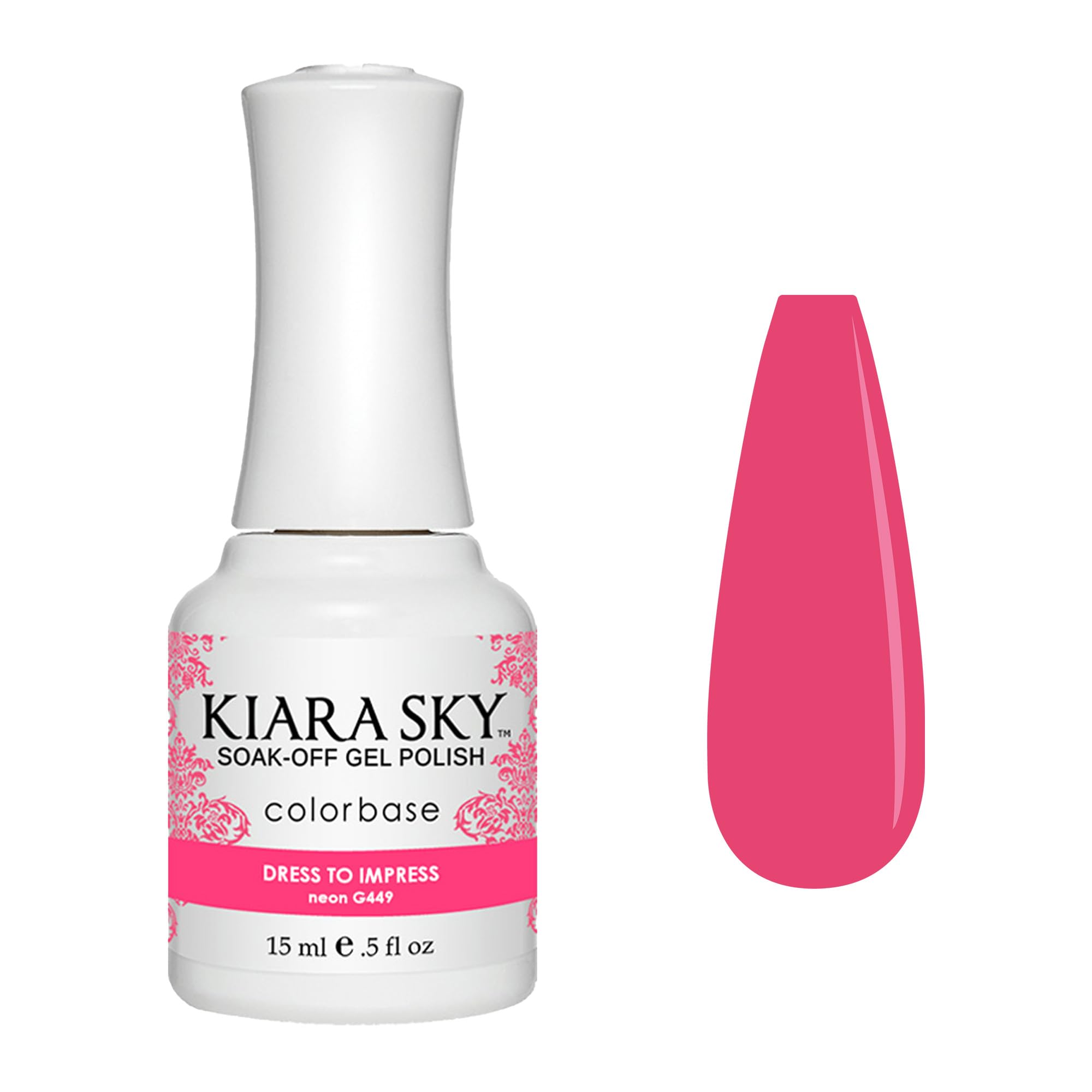 KIARA SKY Soak Off Gel Nail Polish 0.5 fl oz, DARK PINK SHADES