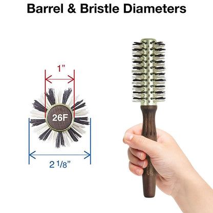 Olivia Garden Eco Ceramic Firm Bristles Round Thermal Hair Brush 2 1/8" - EC-26F