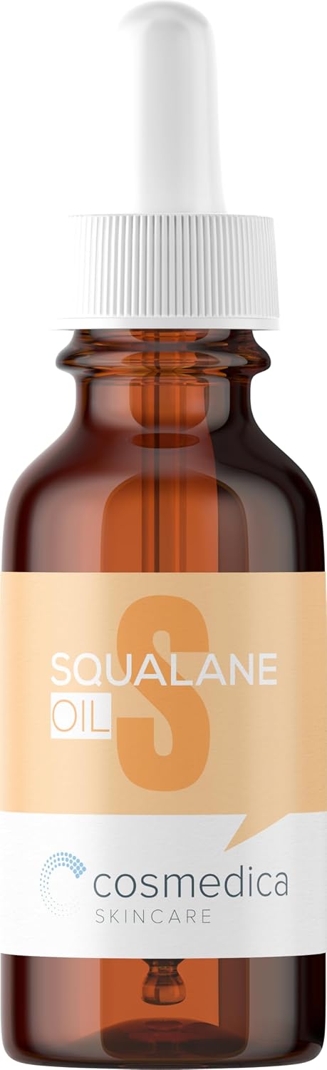 Cosmedica 100% Pure Squalane Oil - Olive-Derived Face Moisturizer, 1oz