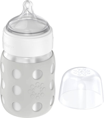 Lifefactory Stainless Steel Baby Bottle Stage 2 Wide Nipple