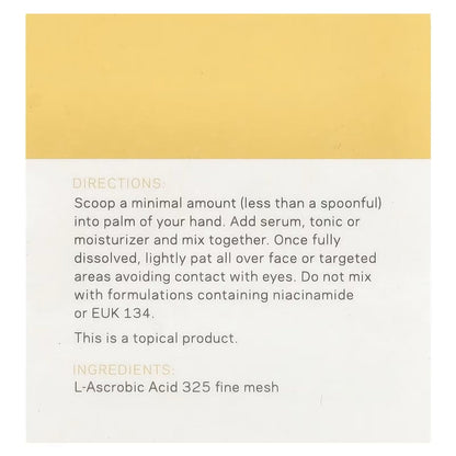 Cosmedica Vitamin C Powder - 100% L-Ascorbic Acid Custom Boost, 0.7oz