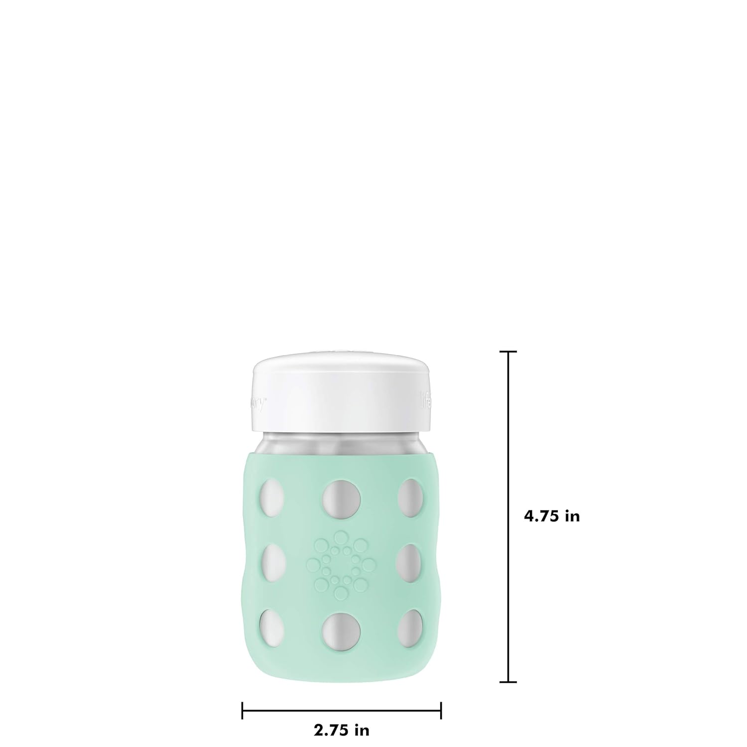 Lifefactory Stainless Steel Food Jar with Flat Cap 8oz-Mint