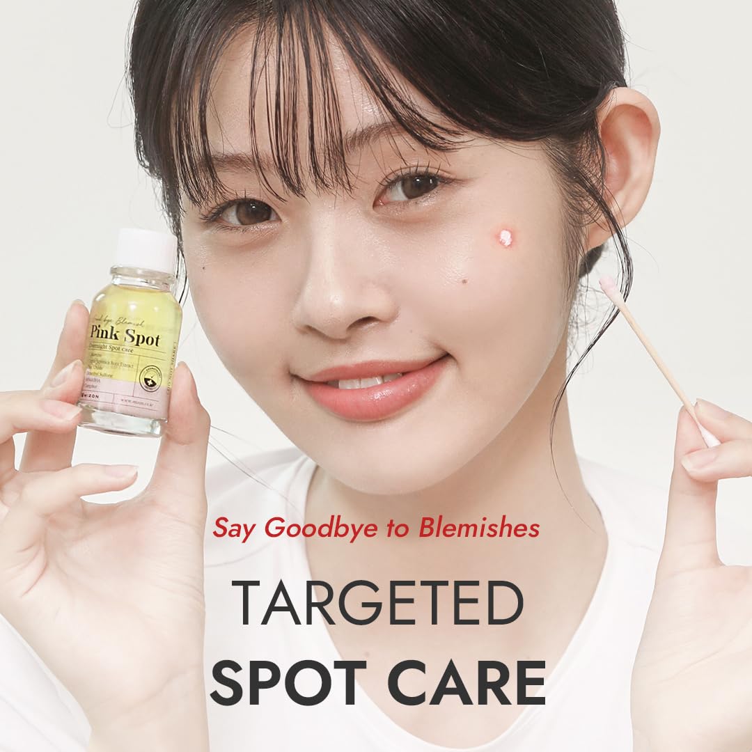 MIZON Pink Spot Overnight Spot Care Pimple Care Product, 19ml/0.65 fl oz