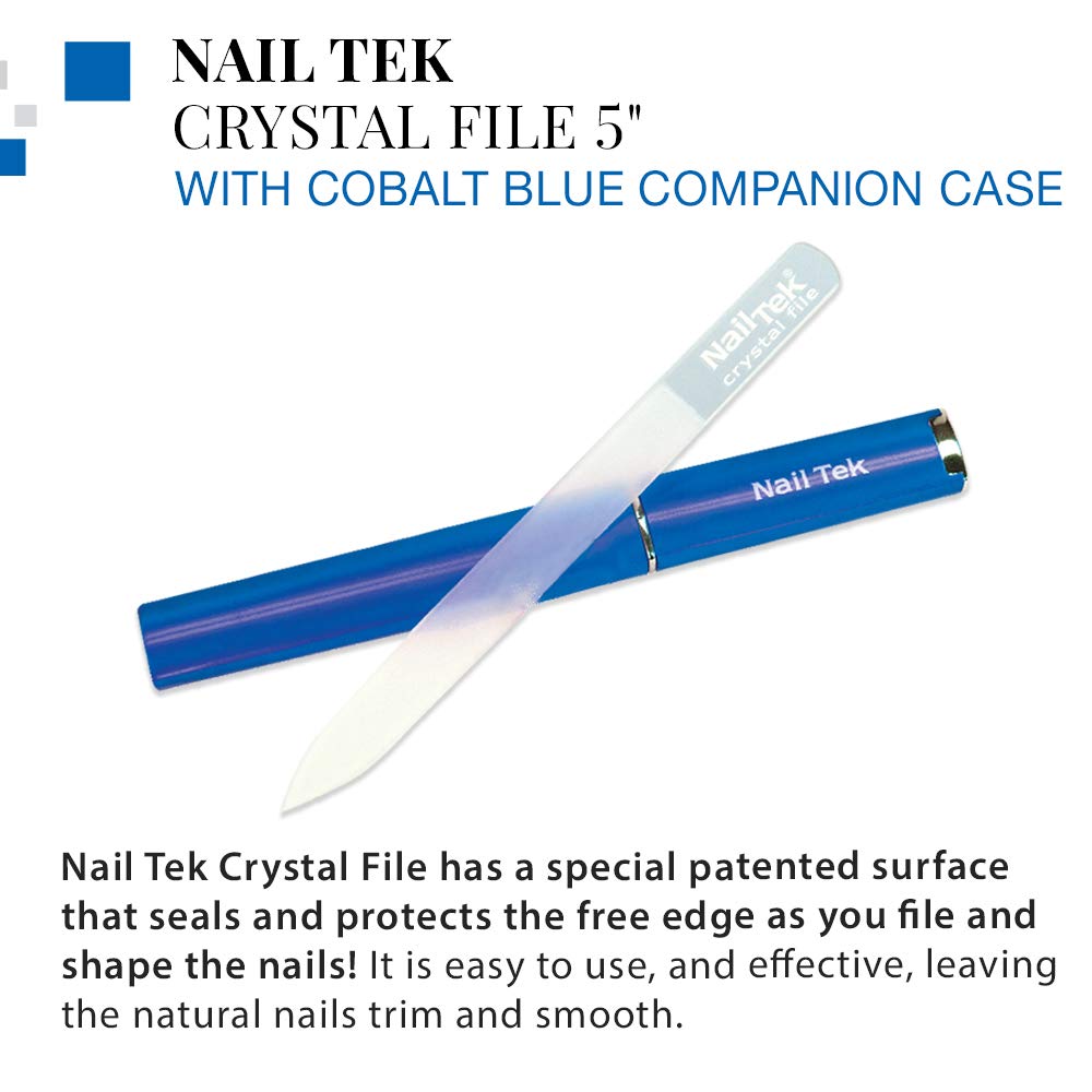 Nail Tek Crystal File Double-Sided with Companion Case