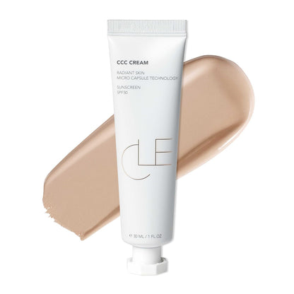CLE Cosmetics CCC Cream SPF 50 - Light to Medium Coverage Foundation - 1 fl oz