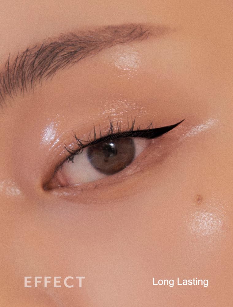 MIZON Liquid Vegan Eyeliner Long lasting Waterproof Smudge Proof sharp Tip Quick Dry Easy Cleansing Korean Make Up (0.02 Fl Oz)
