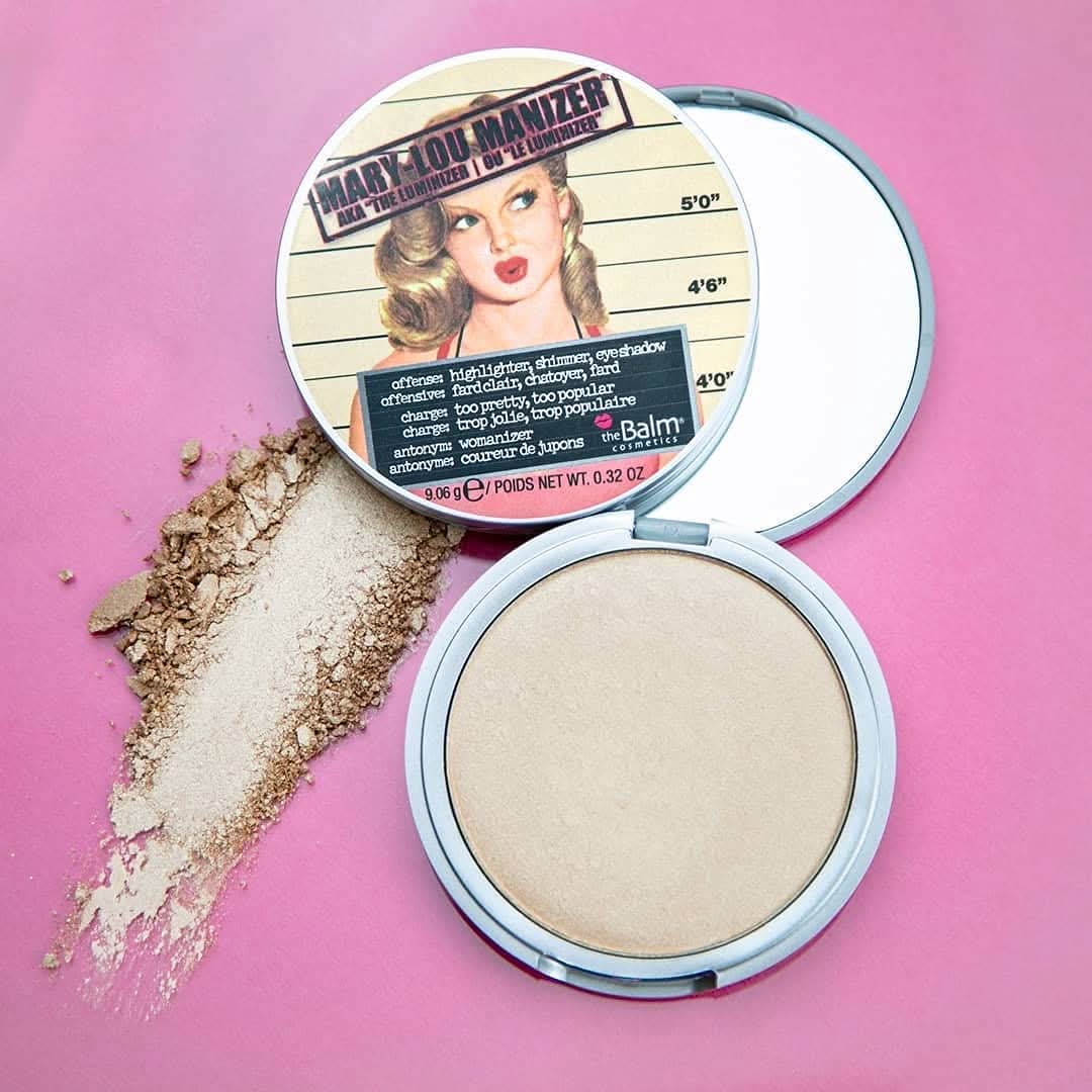 the Balm Mary-Lou Manizer Highlighter Travel Size 0.17 oz - Subtle Glow