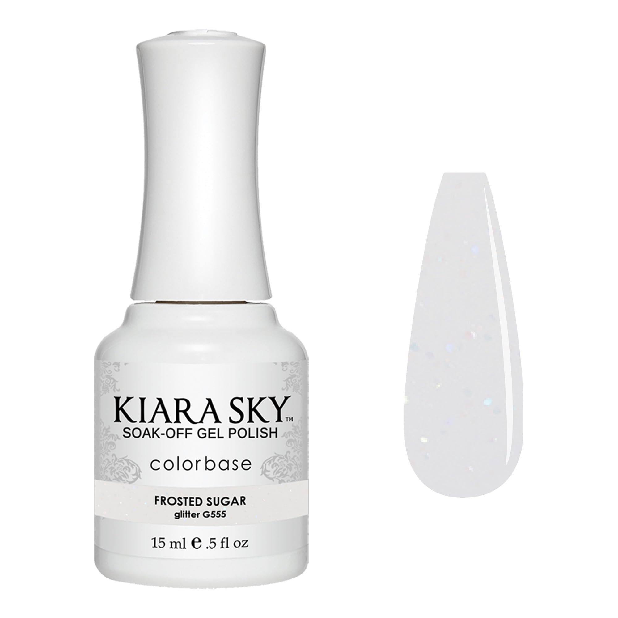 KIARA SKY Soak Off Gel Nail Polish 0.5 fl oz, BLACK & WHITE GROUP