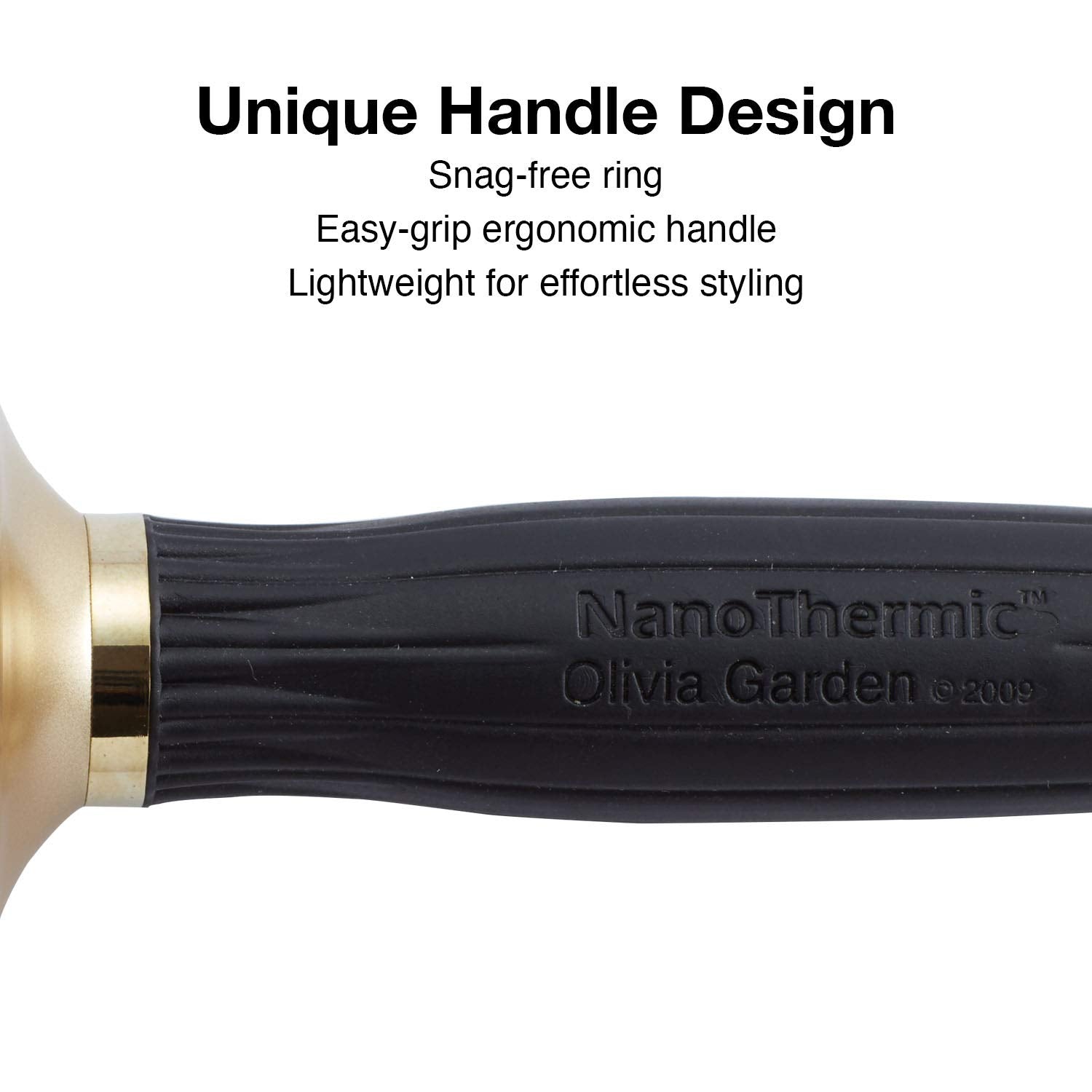 Olivia Garden NanoThermic Ceramic + Ion Hair Brush, NT-44G, 1 3/4"