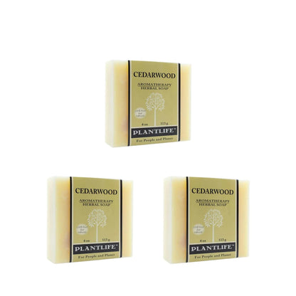 Plantlife Cedarwood Bar Soap - Made in California 4oz Bar