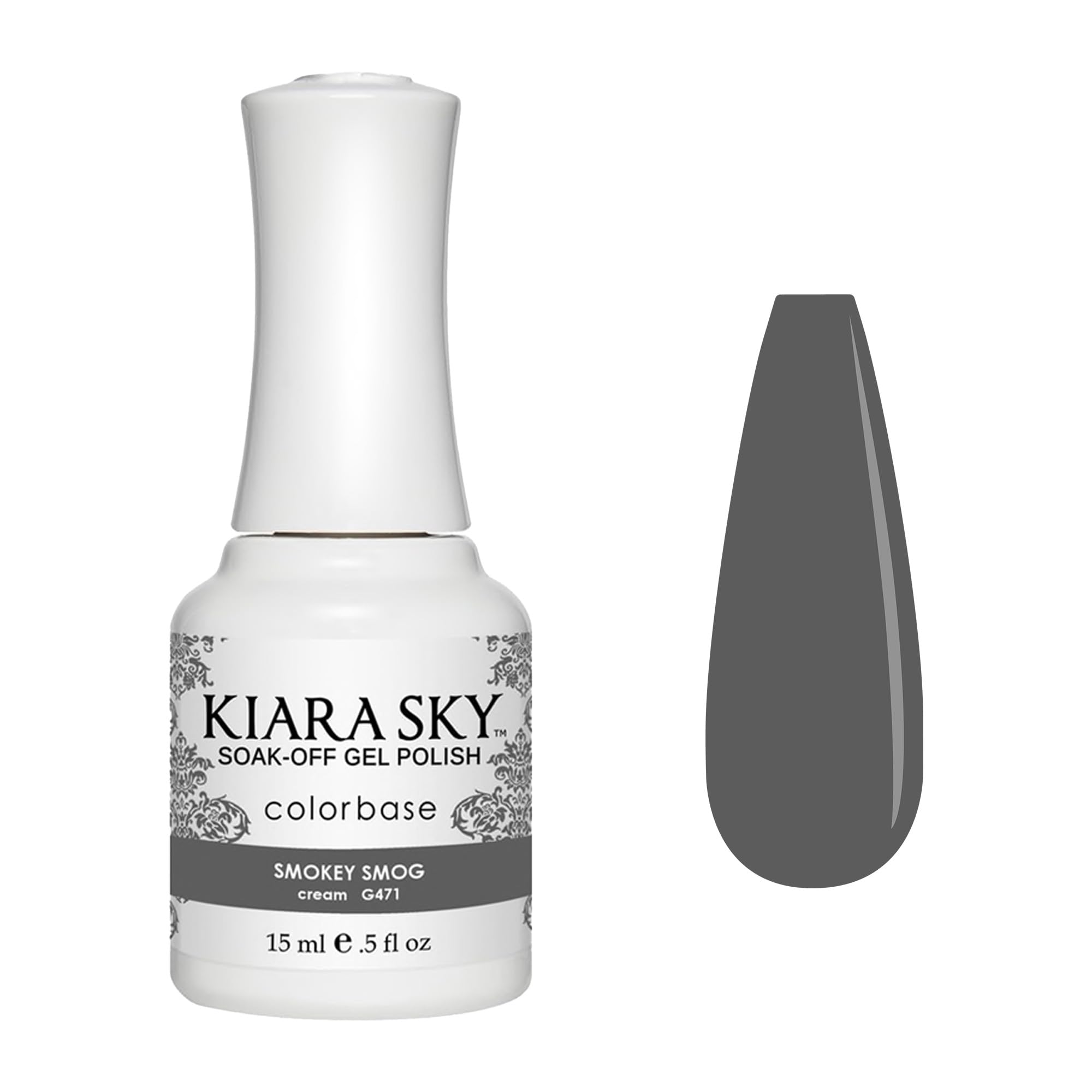 KIARA SKY Soak Off Gel Nail Polish 0.5 fl oz, BLACK & WHITE GROUP