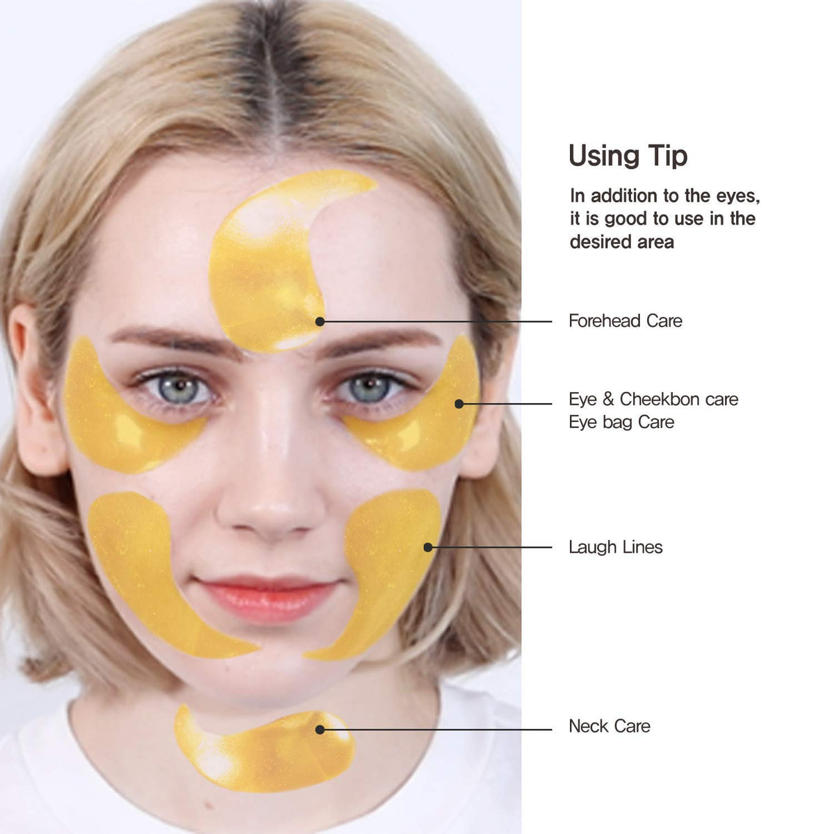 MIZON Under Eye Collagen Patches Eye Masks with 24K Gold and Snail