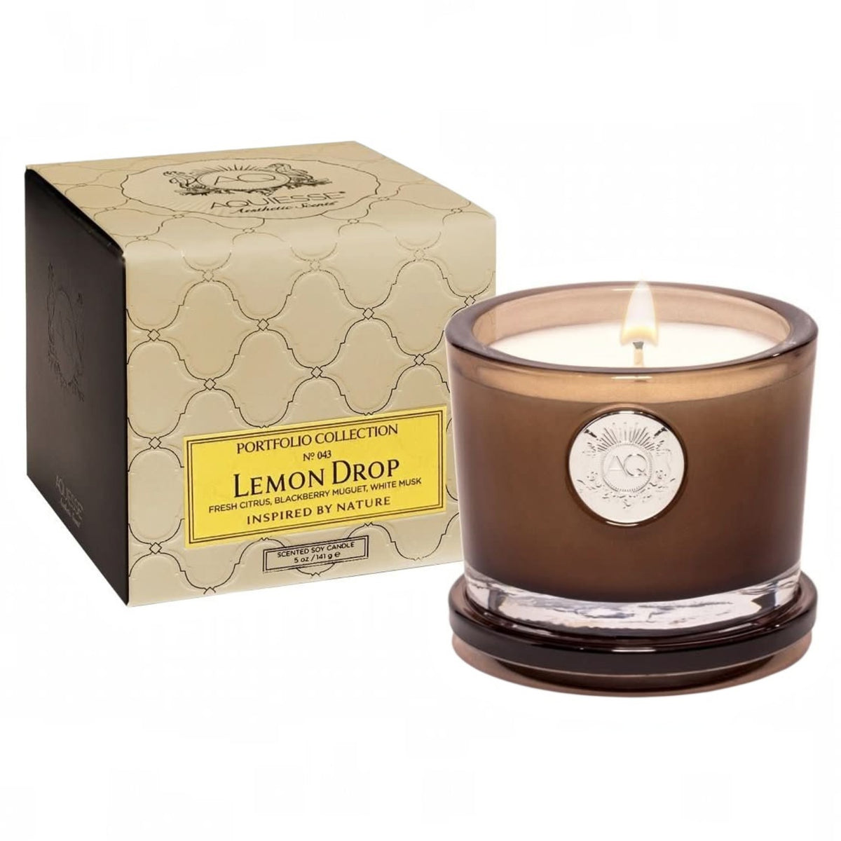 Aquiesse Lemon Drop Small Candle in Gift Box