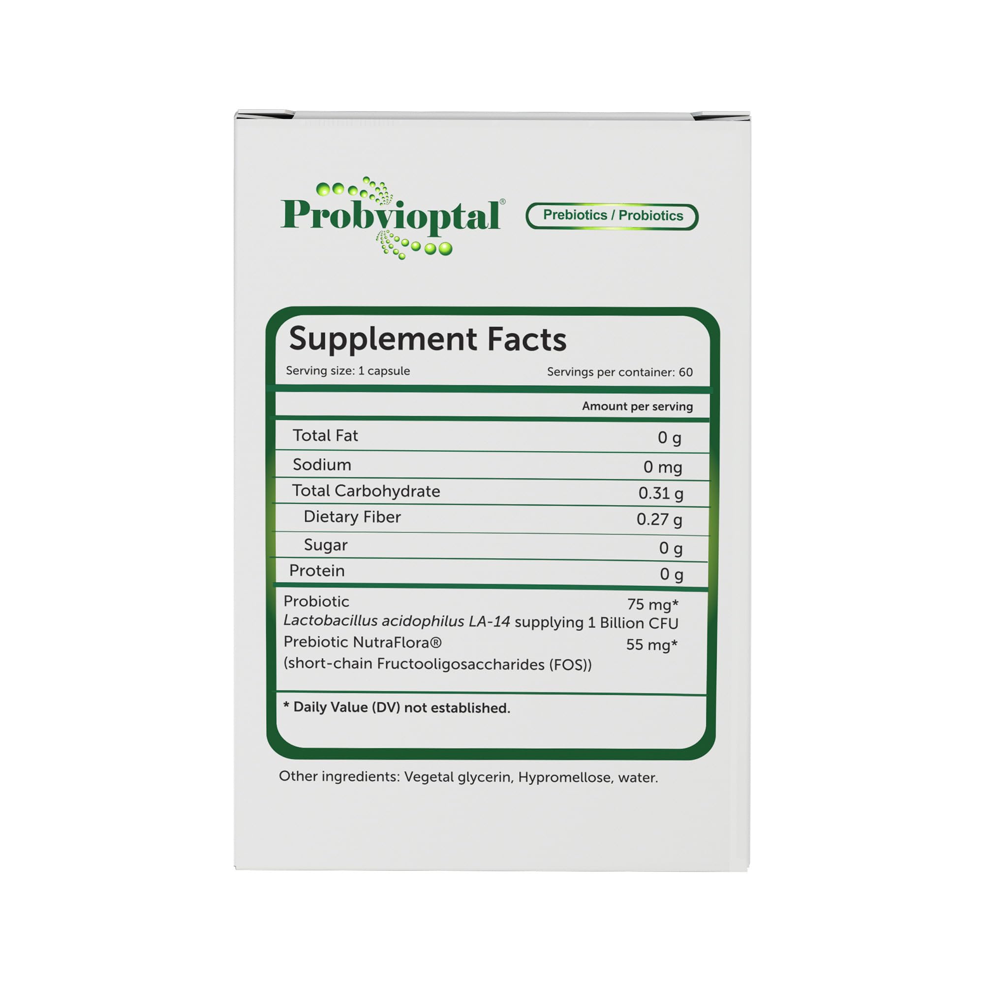 Vivoptal Probvioptal Probiotics & Prebiotics 60 Capsules